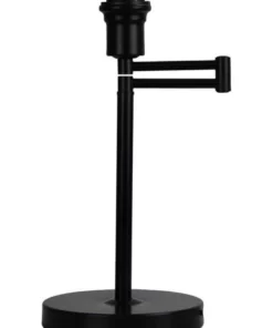 Oriel Lighting Kingston Swing Arm Table Lamp Base Only Black