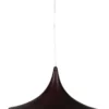 Oriel Lighting Chino 2 Beat Shade Wide Pendant Light in Bronze