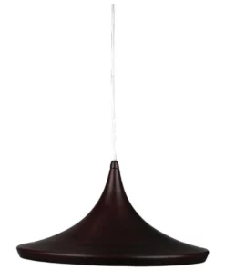 Oriel Lighting Chino 2 Beat Shade Wide Pendant Light in Bronze