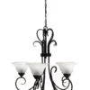 Oriel Lighting Gaston 5 Light Up Chandelier in Bronze