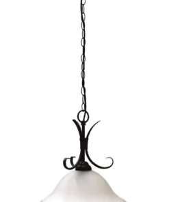 Oriel Lighting Gaston Single Pendant Light in Bronze