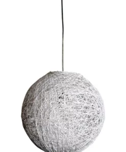 Oriel Lighting Cocoon White Spun Cotton Pendant Shade Only 40cm