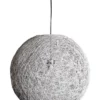 Oriel Lighting Cocoon White Spun Cotton Pendant Shade Only 50cm