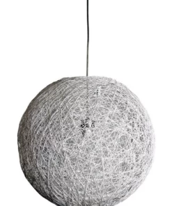 Oriel Lighting Cocoon White Spun Cotton Pendant Shade Only 50cm