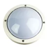 Oriel Lighting Primo Outdoor White Round Bulkhead Light
