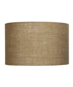 Oriel Lighting 40cm Lamp Drum Shade - Hessian