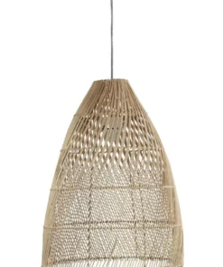 Oriel Lighting Oden Natural Rattan Shade E27 - 38cm