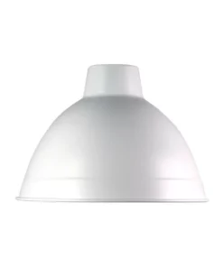 Oriel Lighting Yard Industrial Style Shade 35cm White