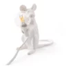 Seletti Mouse Lamp Sitting - White
