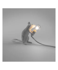 Seletti Mouse Lamp Sitting - White -Home Decor Shop 807656230 3 720x928