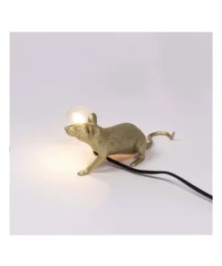 Seletti Mouse Lamp Lying - Gold Lop -Home Decor Shop 807656410 6 720x928