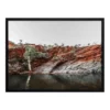 Urban Road By The Billabong Black Frame