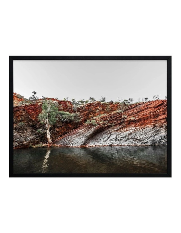 Urban Road By The Billabong Black Frame 1 Urban Road By The Billabong Black Frame