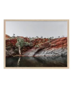 Urban Road By The Billabong Oak Frame