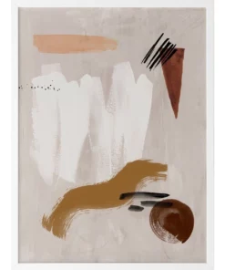 Urban Road Dig Site I Print White Frame