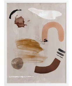 Urban Road Dig Site II Print White Frame