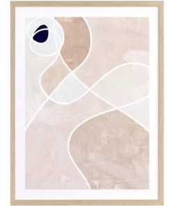 Urban Road Fabricate Print Oak Frame