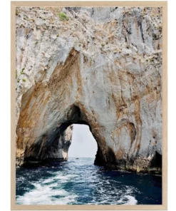 Urban Road Grotto Print Oak Frame