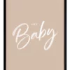 Urban Road Hey Baby Print Black Frame