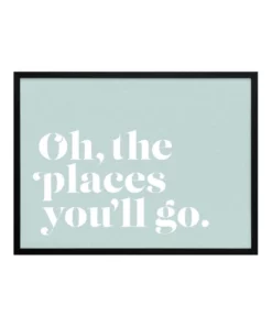 Urban Road Oh The Places Black Frame