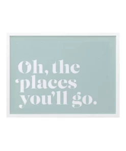 Urban Road Oh The Places White Frame