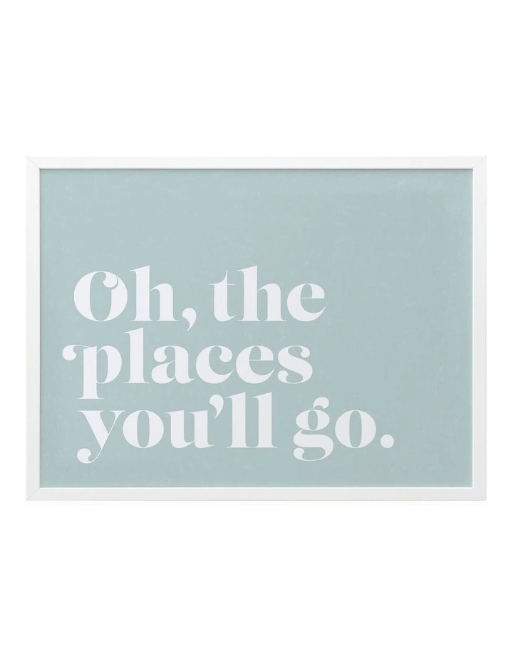 Urban Road Oh The Places White Frame 1 Urban Road Oh The Places White Frame