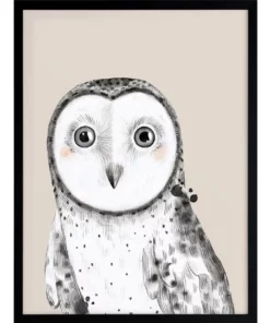 Urban Road Owl Always Love You Black Frame