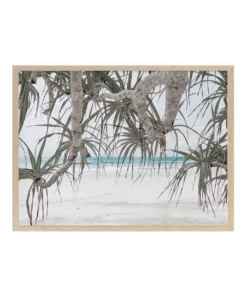 Urban Road Pandanus II Print Oak Frame