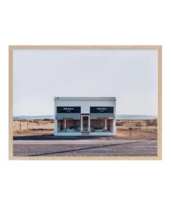Urban Road Prada Print Oak Frame