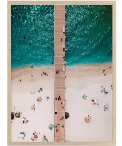 Urban Road Under The Boardwalk Oak Frame