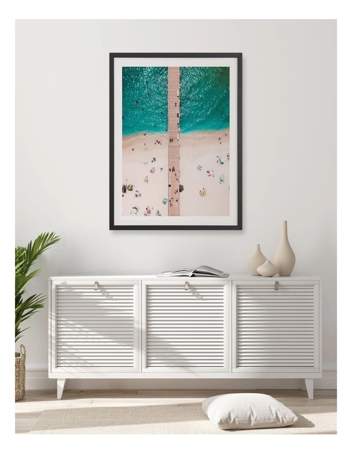 Urban Road Under The Boardwalk White Frame 2 Urban Road Under The Boardwalk White Frame - Image 2