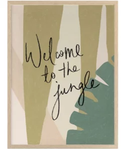 Urban Road Welcome To The Jungle Oak Frame