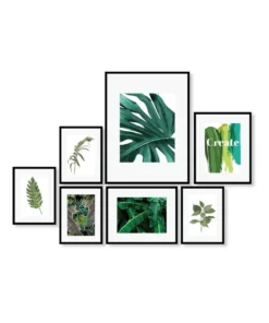 Cooper & Co Instant Gallery Wall 7 Piece Frame Set Black