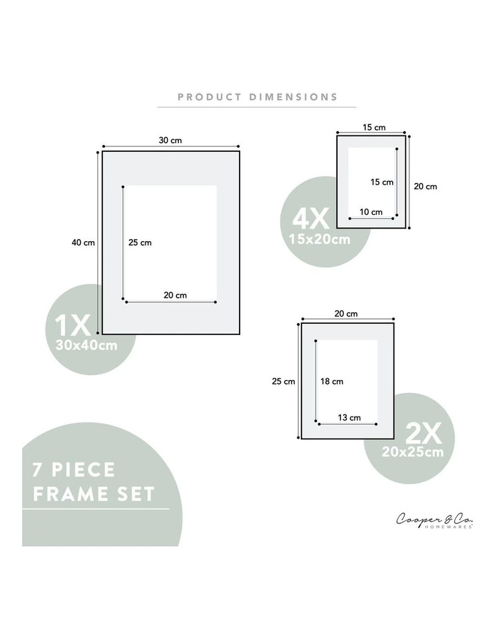 Cooper & Co Instant Gallery Wall 7 Piece Frame Set White 6 Cooper & Co Instant Gallery Wall 7 Piece Frame Set White - Image 6