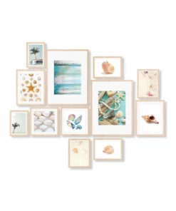 Cooper & Co Instant Gallery Wall 12 Piece Frame Set Oak