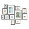 Generic Instant Gallery Wall 12 Piece Frame Set Black