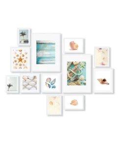 Cooper & Co Instant Gallery Wall 12 Piece Frame Set White