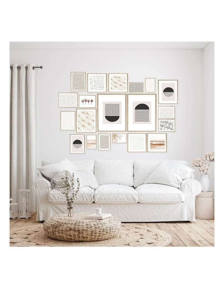 Cooper & Co Instant Gallery Wall 20 Piece Frame Set Oak 3 Cooper & Co Instant Gallery Wall 20 Piece Frame Set Oak - Image 3