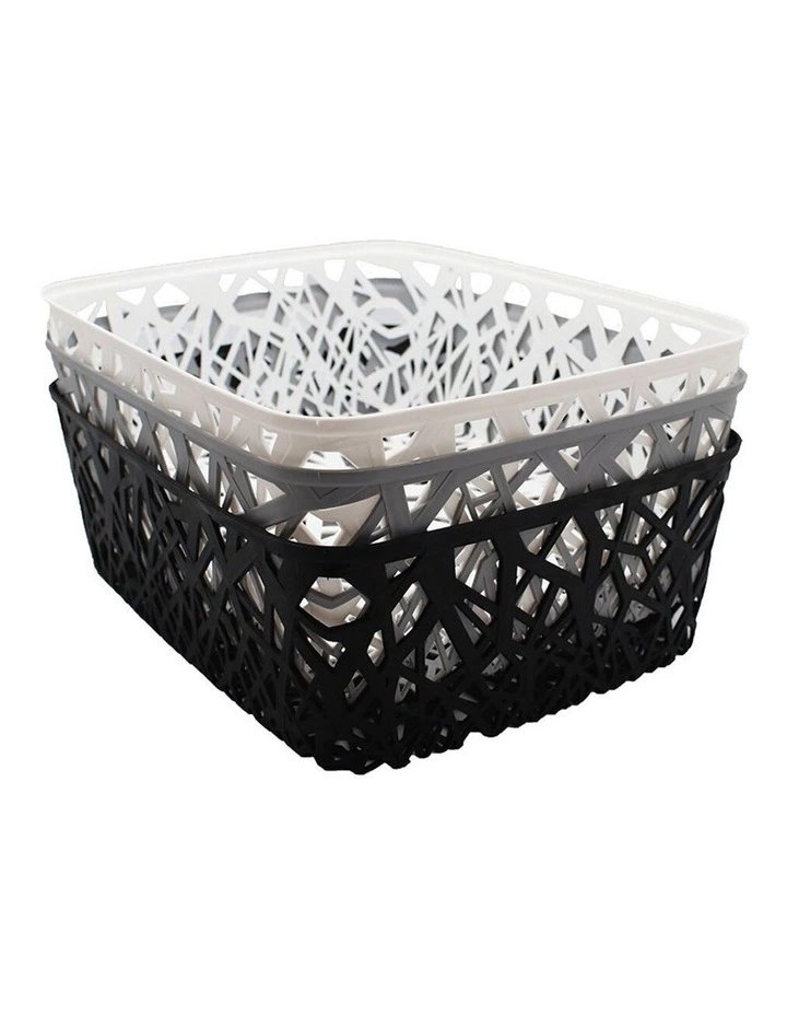 BOX SWEDEN 36.5cm Vin Storage Basket Holder Home Cleaning/Organiser Assorted 4 BOX SWEDEN 36.5cm Vin Storage Basket Holder Home Cleaning/Organiser Assorted - Image 4