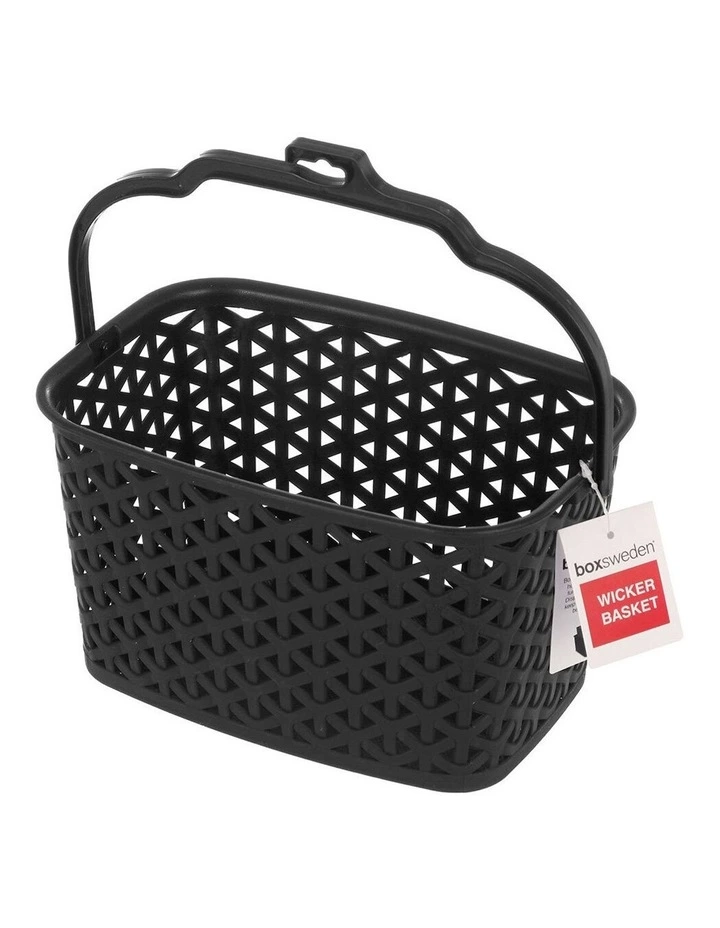 BOX SWEDEN Wicker Design Peg Basket Storage Holder/Organiser w/ Hook Assorted 1 BOX SWEDEN Wicker Design Peg Basket Storage Holder/Organiser w/ Hook Assorted