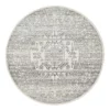 Rug Culture Chrome Addison Silver Round Rug