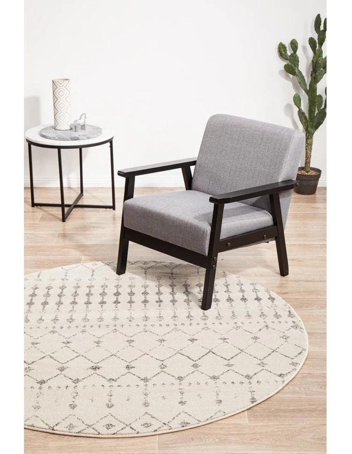 Rug Culture Chrome Elsa Silver Round Rug 3 Rug Culture Chrome Elsa Silver Round Rug - Image 3