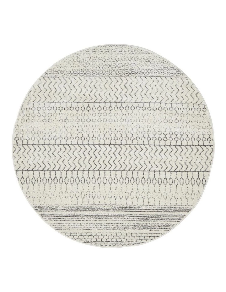 Rug Culture Chrome Harper Silver Round Rug 4 Rug Culture Chrome Harper Silver Round Rug - Image 4