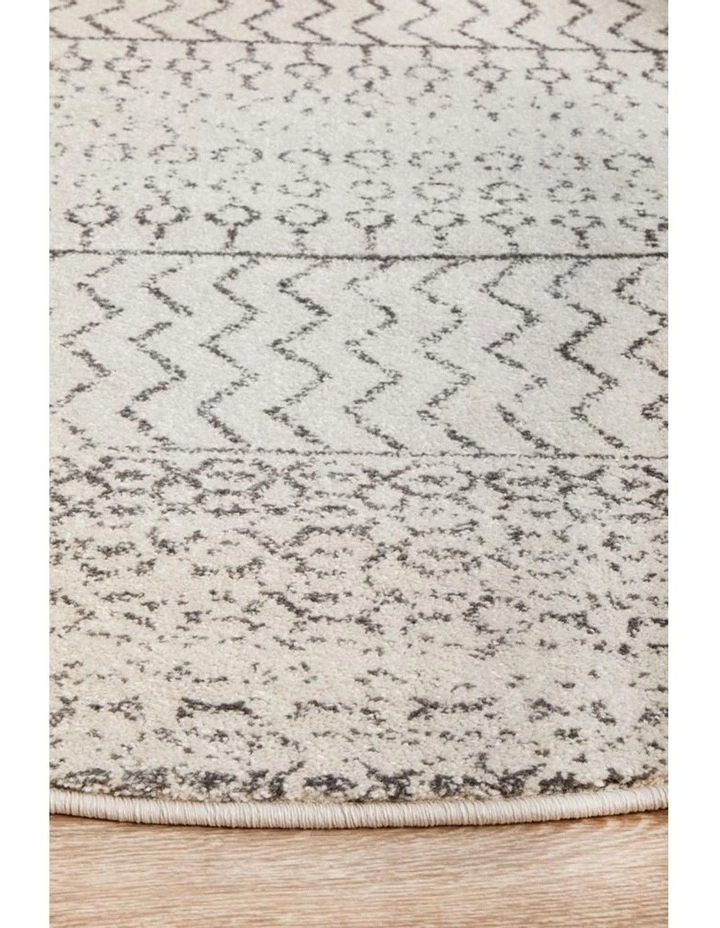 Rug Culture Chrome Harper Silver Round Rug 5 Rug Culture Chrome Harper Silver Round Rug - Image 5