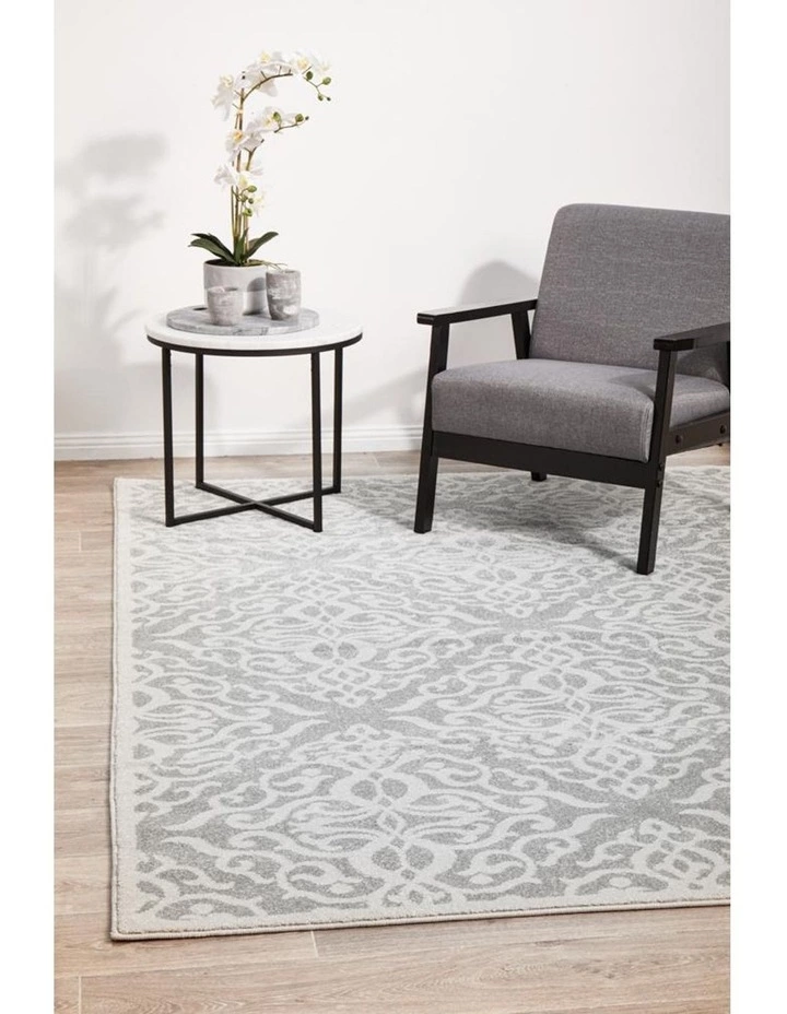 Rug Culture Chrome Lydia Silver Rug 3 Rug Culture Chrome Lydia Silver Rug - Image 3