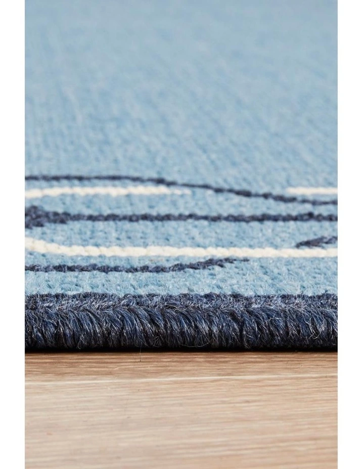Rug Culture Seaside 6666 Blue Rug 6 Rug Culture Seaside 6666 Blue Rug - Image 6