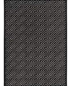 Rug Culture York Alice Black & Gold Rug