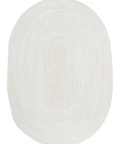 Rug Culture Bondi White Oval Rug