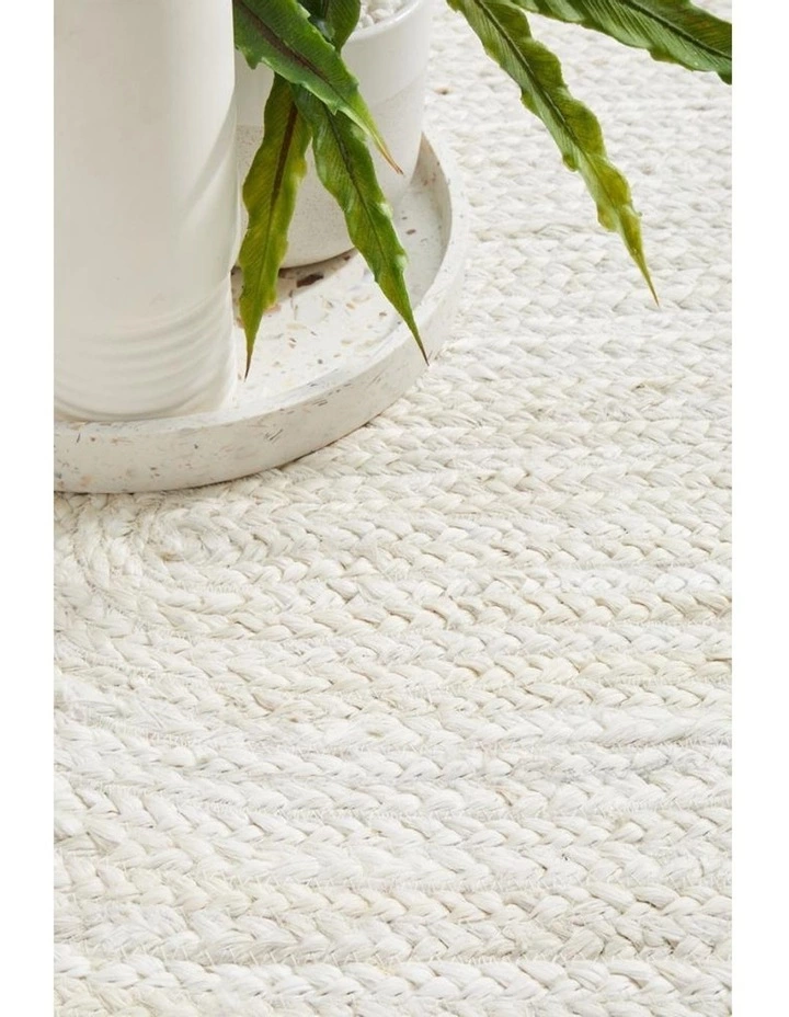 Rug Culture Bondi White Oval Rug 2 Rug Culture Bondi White Oval Rug - Image 2