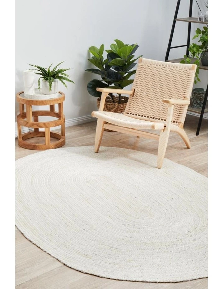 Rug Culture Bondi White Oval Rug 7 Rug Culture Bondi White Oval Rug - Image 7